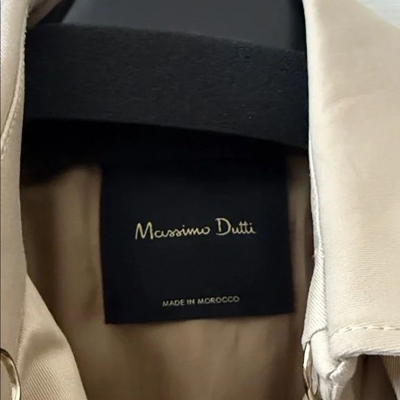 Massimo Dutti Classic Tan Trench Coat size US 8 - Picture 2 of 3